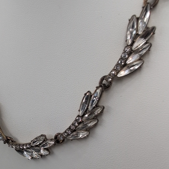 J. Crew Silver Leaf Motif Necklace - Picture 4 of 6
